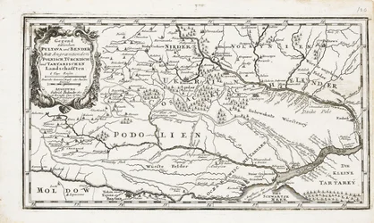 Carte montrant à la fois Poltava et Bender