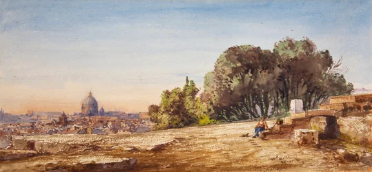 Saint-Pierre, Rome, depuis le Pincio