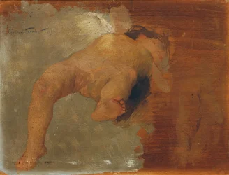Putto couché