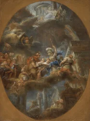 La noblesse offrant les enfants impériaux russes à Minerve, vers 1795