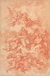 Vierge entourée d