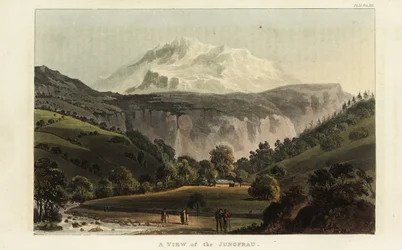 Mont Jungfrau dans les Alpes bernoises, Suisse
