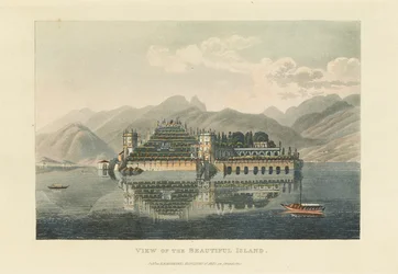 Vue de la belle île Isola Bella, Lago Maggiore