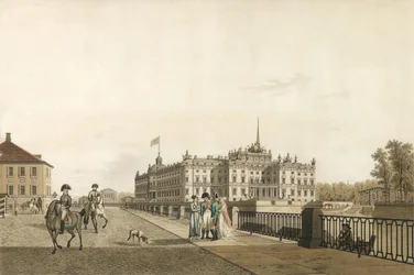 Vue du palais Mikhailovsky, 1804