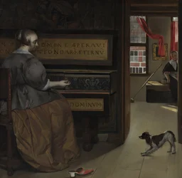 Femme au virginal