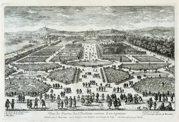Vue du Jardin des Tuileries tel qu