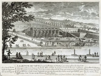 Vue de la grotte de Vaux-le-Vicomte - par Perelle, fin 17e siècle