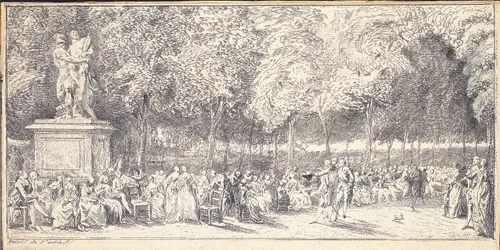 Une réunion dans les jardins des Tuileries autour d