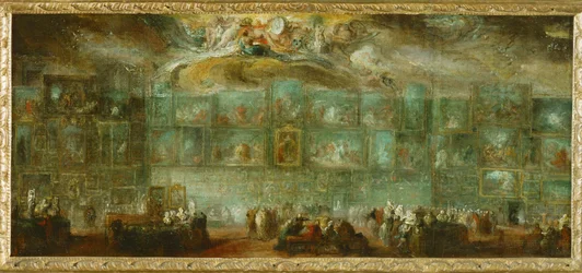 Vue du salon du Louvre ...