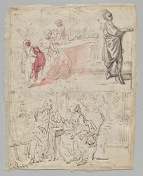 Scène de Théâtre (recto)