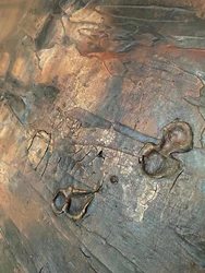 Patine de bronze craquelée