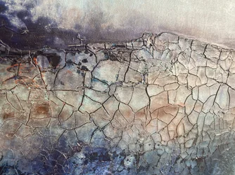Texture de terre craquelée