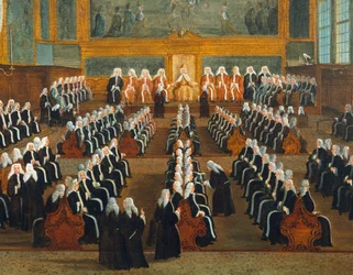 Conseil des Pregadi, par Gabriel Bella