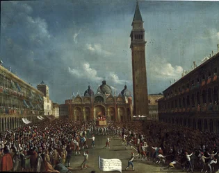 Procession du doge et distribution d