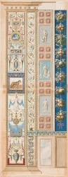 Pilastre Loggia II (Verzierung, in deren mittlerem Felde ein gesatteltes Pferd)