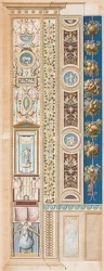 Pilastre Loggia IV (Ornement, où siège le Génie de la Gloire)