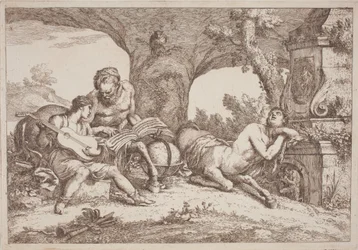 Chiron Enseigne la Musique à Achille