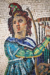Mosaïque romaine représentant Orphée jouant de la lyre