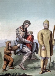 Famille tchouktche, vers 1810