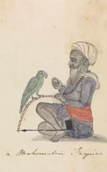 Un Mohamétan avec son perroquet