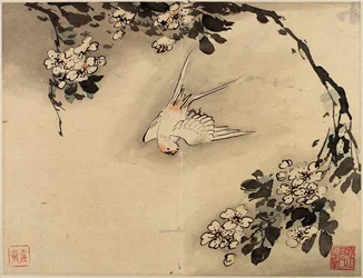Peinture au doigt de fleurs et d