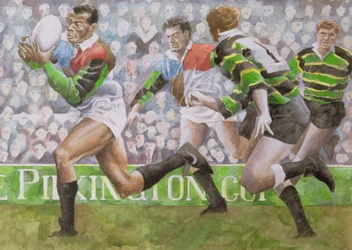 Match de rugby : Harlequins contre Northampton, 1992