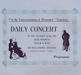 Annonce pour un concert, 1917