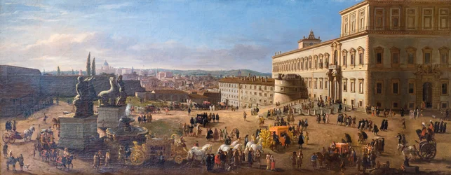 Vue de Rome depuis la place du Quirinal