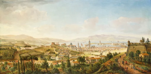 Vue panoramique de Messine, Sicile