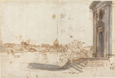 Vue de Rome depuis Santa Maria del Priorato