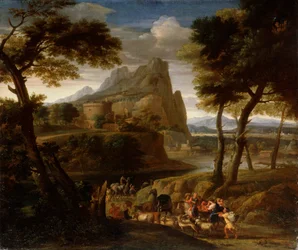 Paysage avec caravane, XVIIe siècle