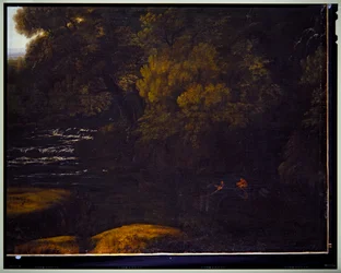 Paysage italien, détail, non daté