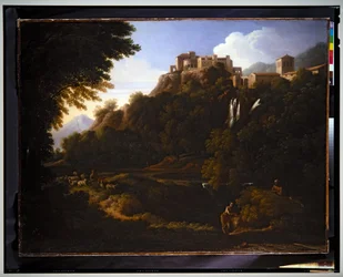 Paysage - Une cascade dans la campagne romaine