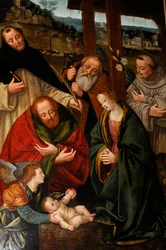 Nativité avec Saints, peinture de Gaudenzio Ferrari dans l