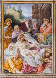 La Lamentation de la Vierge sur le Christ mort (détail)