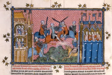 Scène du Roman de Lancelot du Lac