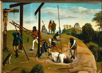 Golgatha (peinture sur bois de chêne)