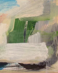 Paysage abstrait en vert