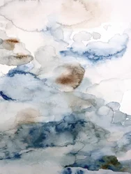 Ciel abstrait bleu et marron