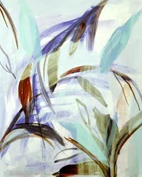 Feuilles abstraites en mouvement