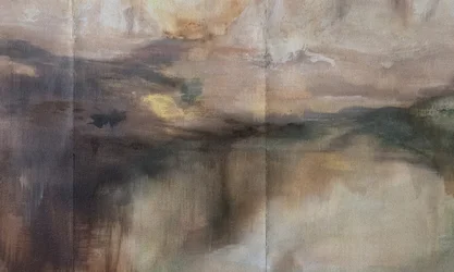 Paysage abstrait brumeux
