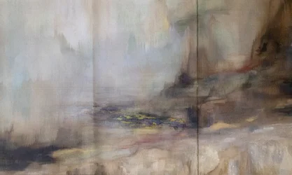 Paysage abstrait brumeux