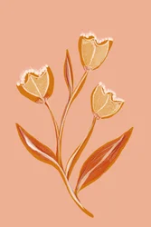 Fleurs de pêcher aux teintes douces