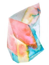 Aquarelle abstraite aux couleurs vives
