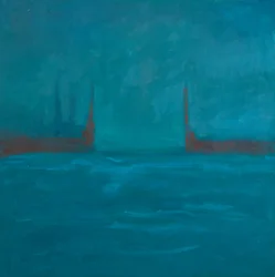 Entrée du Styx, 2024 (huile sur toile)