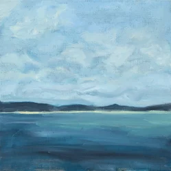 Paysage marin, 2016 (huile sur toile)