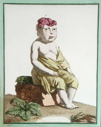 Enfant avec une Moitié de Tête, de 