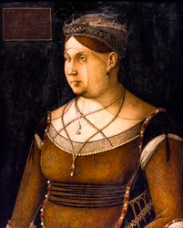 Portrait de Caterina Cornaro, reine de Chypre, vers 1500 (huile sur bois)
