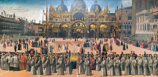 Procession sur la place Saint-Marc