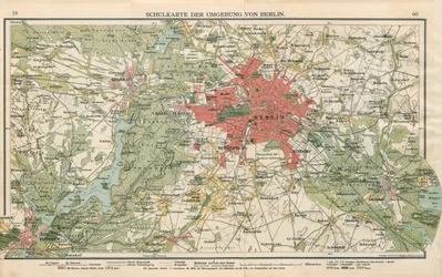 Carte scolaire des environs de Berlin